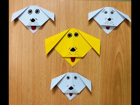 DIY-Easy Paper Dog Tutorial For Kids, Origami Dog 🐶 Step By Step Paper