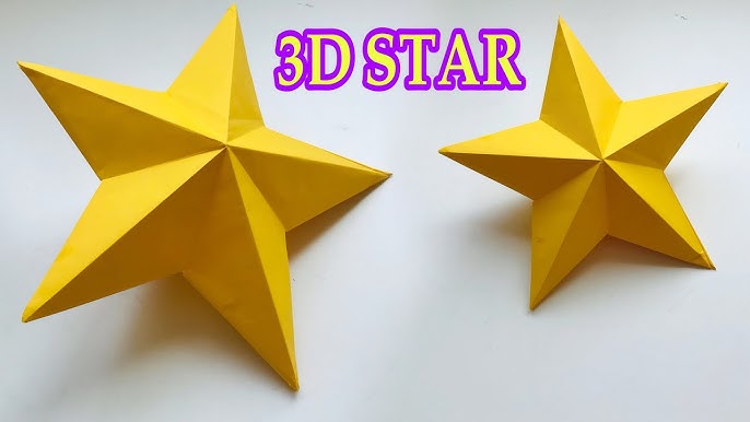 Paper Star folding - Easy Origami Star for beginners