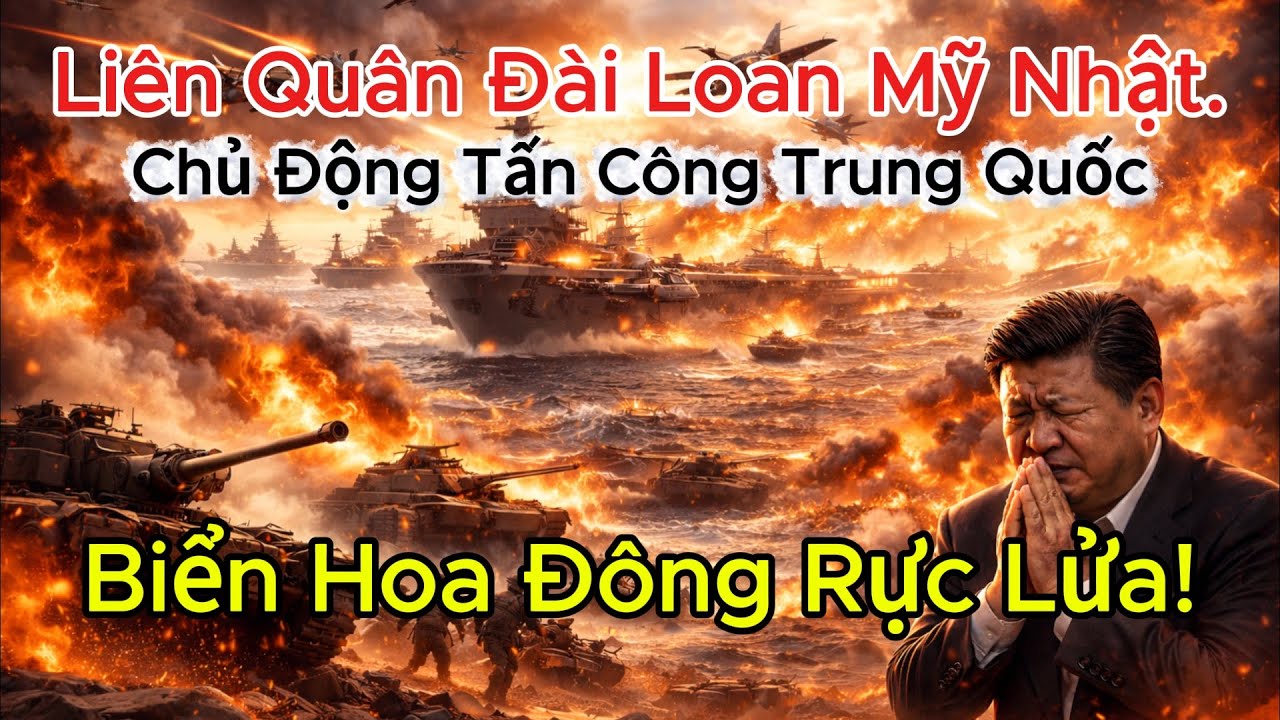 Liên Quân Đài Loan – Mỹ – Nhật Chủ Động Tấn Công Trung Quốc: Biển Hoa Đông Rực Lửa.