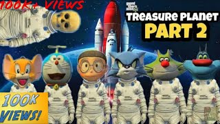 Gta 5 Exploring For Treasure Planet Nobita,Oggy,Doraemon,Tom,Jerry,Jack,Skel Part2 Hindifunny