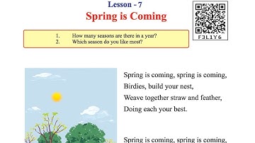 MP Board Class 5 English Lesson 7 Spring is Coming most IMP For Board Exam @BKCGURU  अंग्रेजी 5वीं