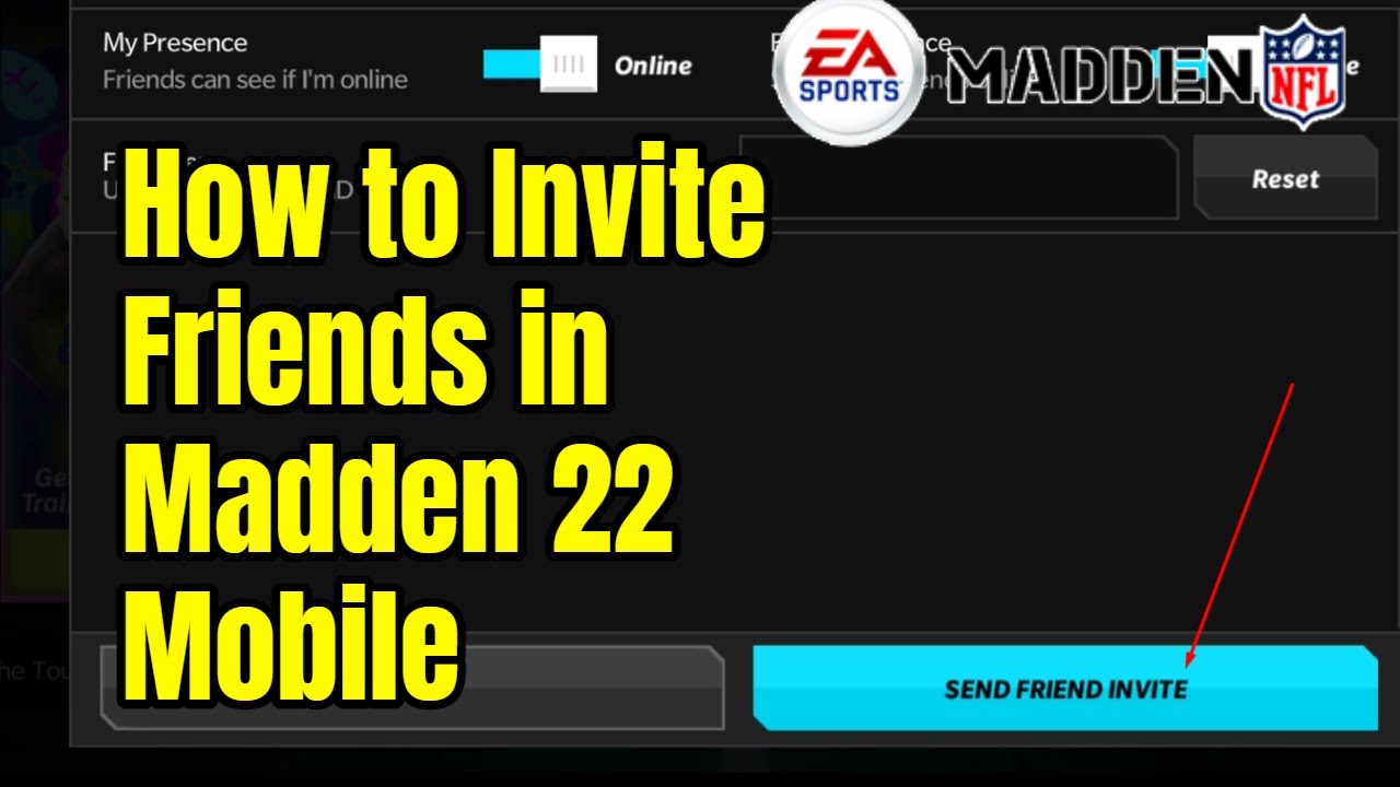 How to Invite Friends in Madden 22 Mobile - YouTube