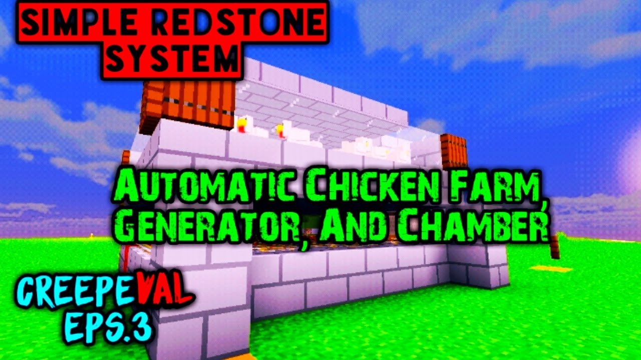 CreepeVal Series EPS 3 | Membuat Automatic Chicken Farm, Generator, And Chamber 