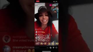 Celina Powell & Aliza on IG Live Acting A Fool - Drunk AF (Part 2)
