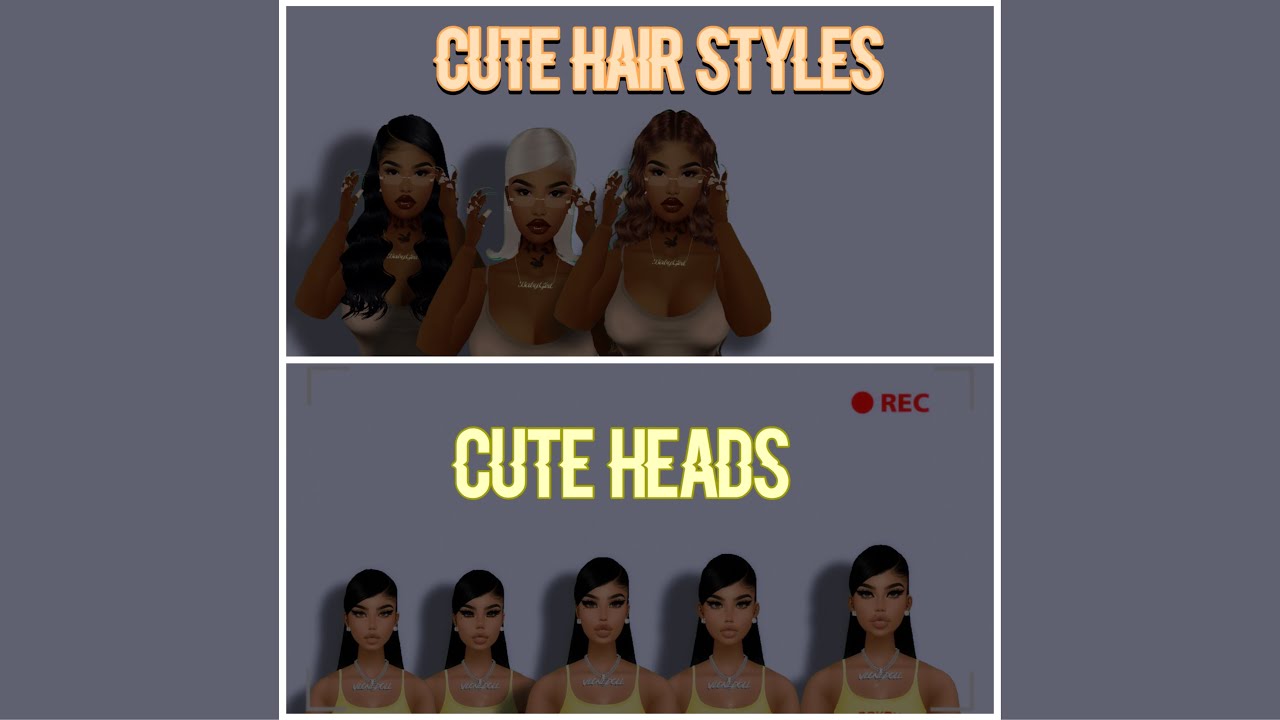 CUTE HAIR STYLES + HEADS!! LINKS IN DESCRIPTION✨ || IMVU