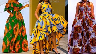 Ankara Styles 2023: Ankara Long Gown/Dress Styles for Ladies |Beautiful, Classy Ankara Flowing Dress screenshot 5