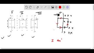 A square loop ABCD of edge a moves to the right with a velocity V, parallel to AB. There is a unifo…