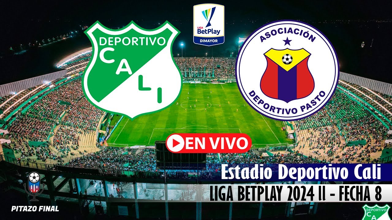 CALI VS PASTO En Vivo Hoy 🔴 Liga Betplay 2024 ll Fecha 8 Partido en ...