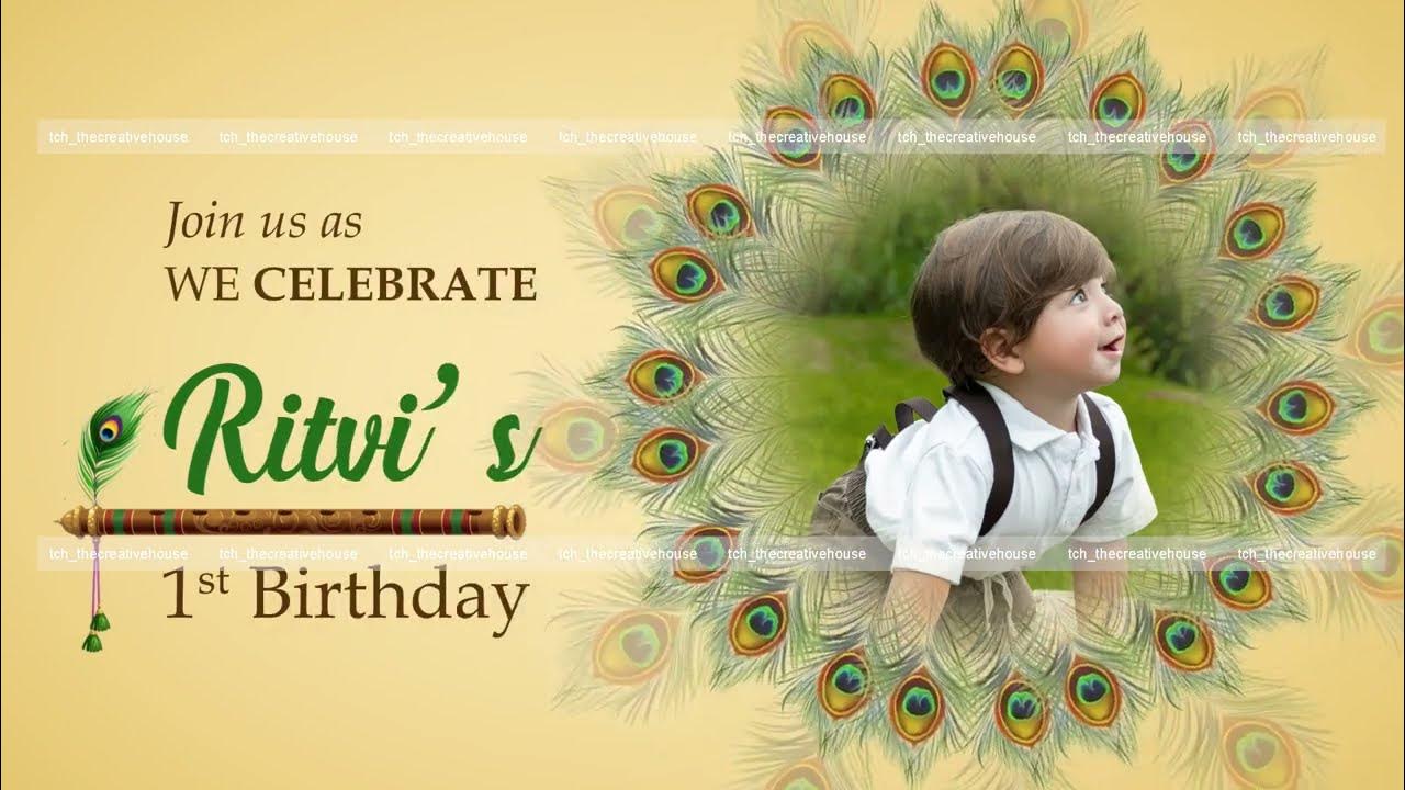 Birthday Invitation / Whatsapp Invitation Adobe Aftereffects & Adobe