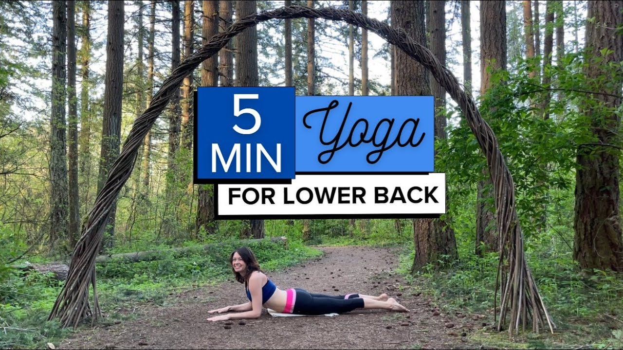 5 MINUTE YOGA for lower back YouTube