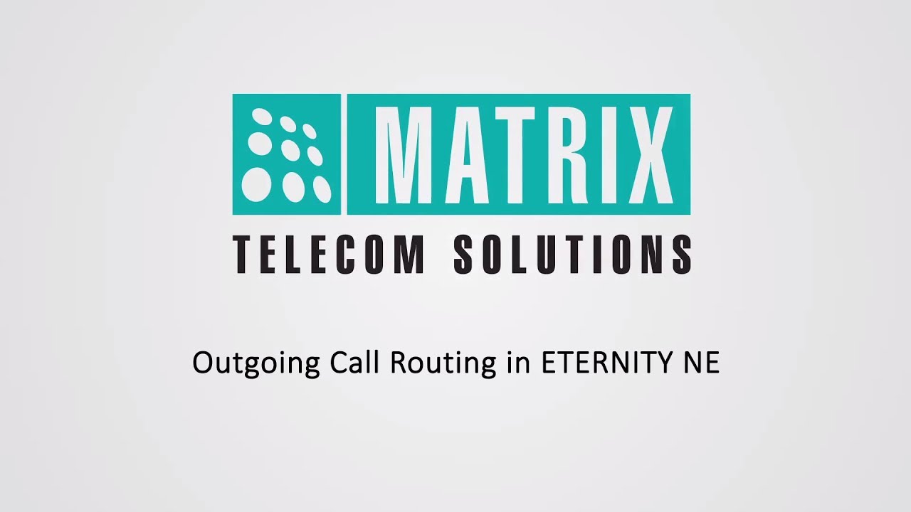 Outgoing Call Configuration in ETERNITY NE