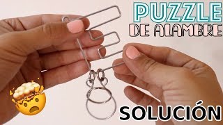 PUZZLE "E" ROMPECABEZAS DE ALAMBRE SOLUCIÓN - Nayeli - YouTube