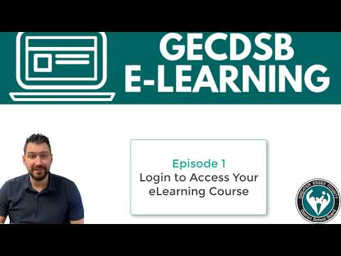 GECDSB eLearning Support - Ep.1 - How to Login to D2L