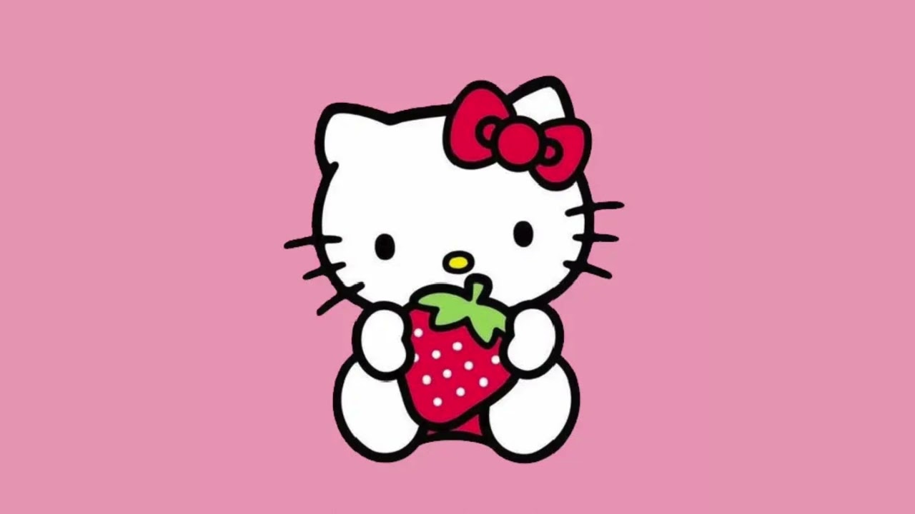 10 Hours of Pink Hello Kitty Background, Backdrop, Wallpaper, Screensaver