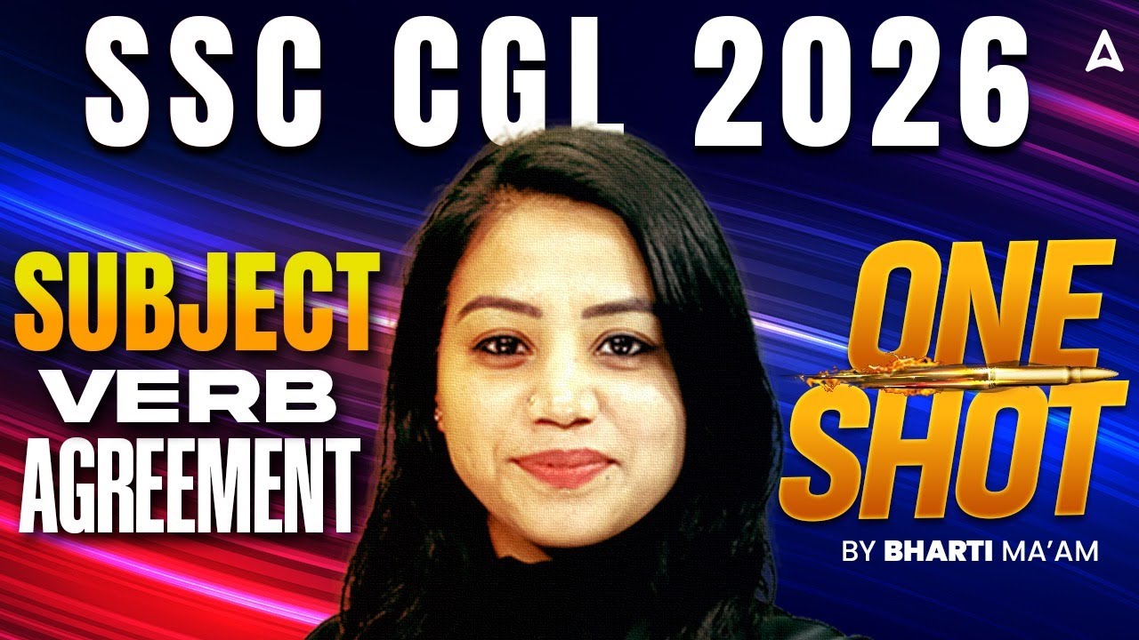SSC CGL English 2026 | SSC CGL Subject Verb Agreement | SSC CGL English Practice Set By Bharti Ma'am