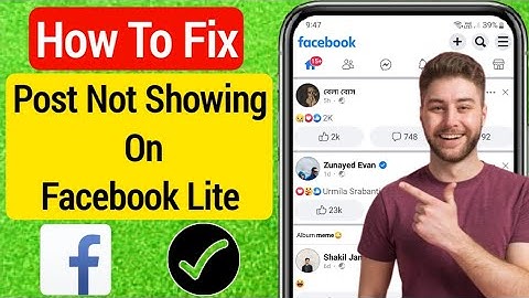 How To Fix Post Not Showing On Facebook Lite (2024) | Fix FaceBook Posts Not Loading Problem