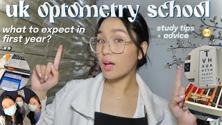 what to expect in first year undergraduate optometry + advice (UK) 👓