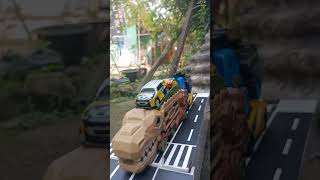 Drama Bermian Mobil mobilan, truk oleng, kereta lucu,bus kecil #mobilmobilan #trukoleng #shorts