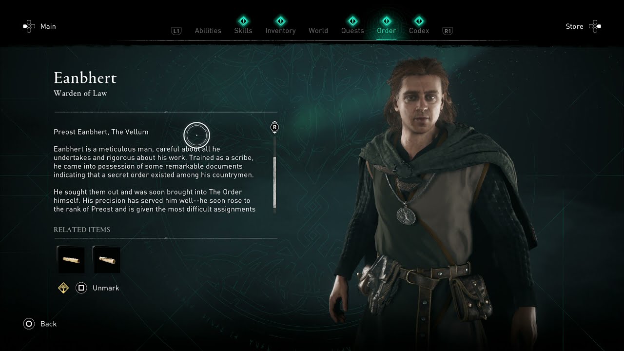 The Vellum (Eanbhert) Location Order of the Ancients Assassin’s Creed Valhalla