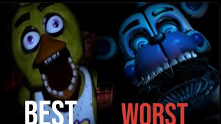 Ranking JUMPSCARES from each fnaf game from worst to best!