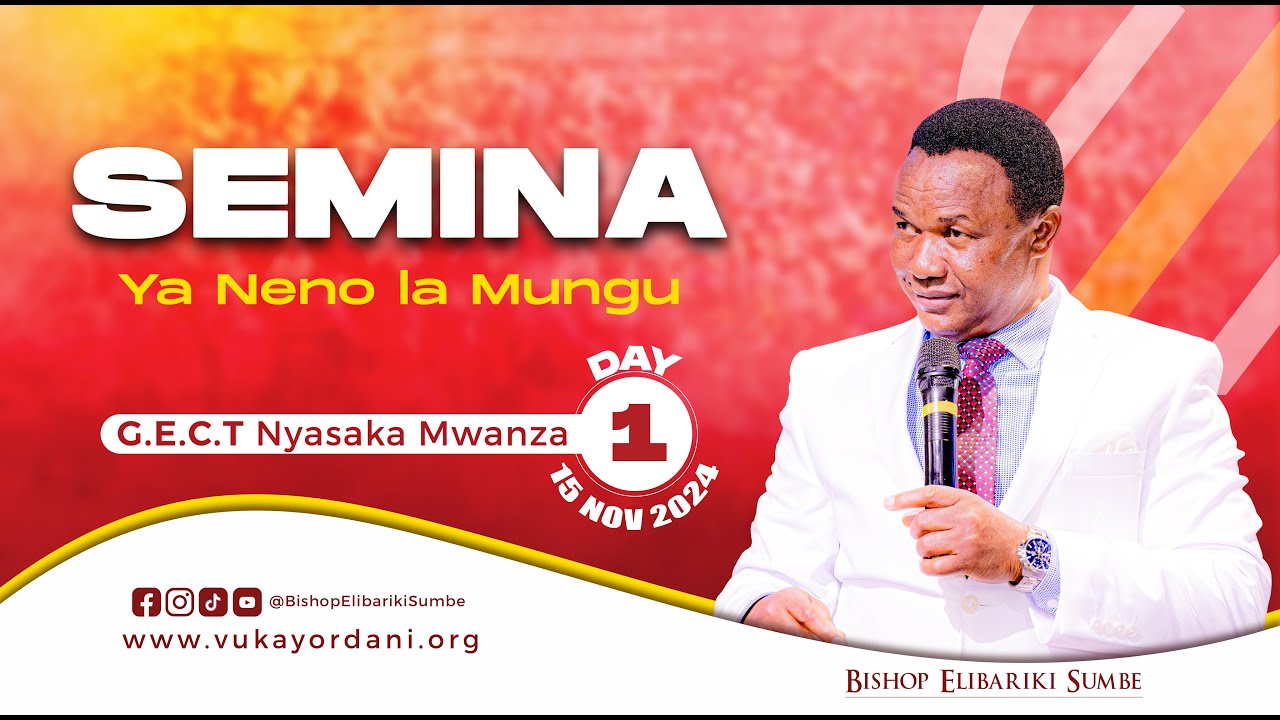 🔴LIVE | SEMINA YA KUONDOA VIZUIZI VYA ADUI | G.E.C.T NYASAKA JIJINI MWANZA | DAY 1 | 15 NOV 2024