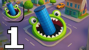 Hole.io - Gameplay Walkthrough Tutorial Part 1 All Levels (Android, iOs)