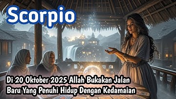 Ramalan Zodiak Scorpio Hari Ini‼️Di 20 Oktober 2025 Allah Bukakan Jalan Baru 