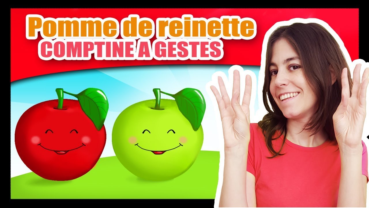 Pomme de reinette et pomme dapi   Comptines  gestes pour bbs   Titounis