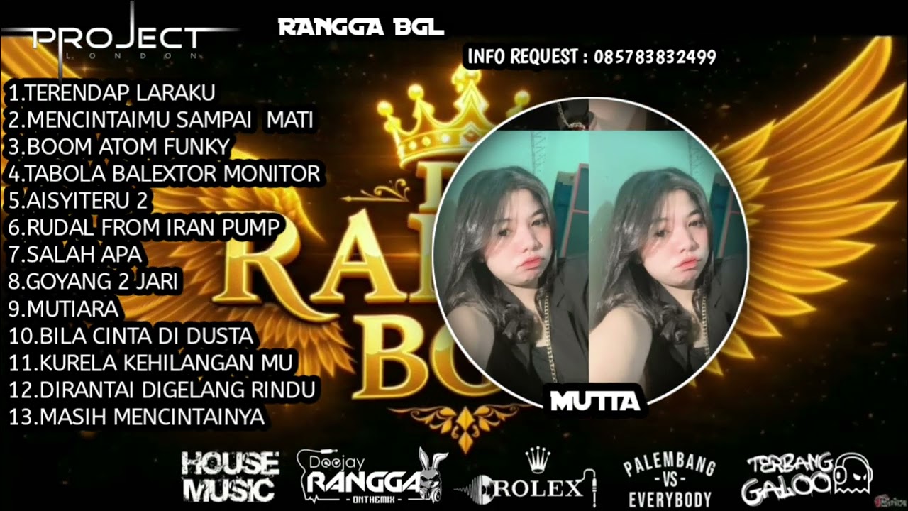 DUGEM REMIX NONSTOP TERBARU DJ TERENDAP LARAKU X BILA CINTA DI DUSTA SEPESIAL REQUEST MUTIA
