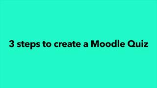 3 Steps to Create a Moodle Quiz Profile