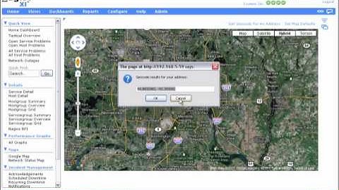 Icinga Google Maps Integration