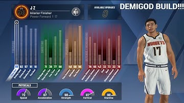 BEST INTERIOR FINISHER BUILD ON NBA 2K20! MOST OVERPOWERED DEMIGOD POWER FORWARD BUILD ON NBA 2K20!