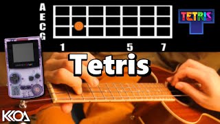 Tetris - KOROBEINIKI Easy Ukulele Tutorial