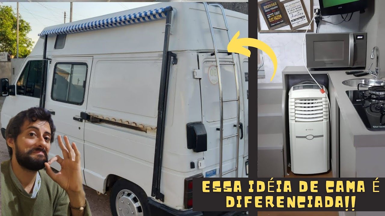 Motorhome artesanal feito na Renault Trafic! Com ar condicionado e Slide Out!! 👷‍♂️