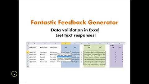 Data Validation in Excel