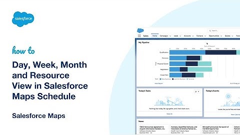 Day, Week, Month and Resource View in Salesforce Maps Schedule | Salesforce Maps