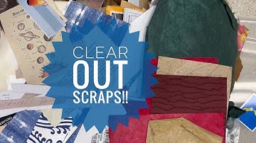Cleaning up Scrap Bin - Junk Paper Scraps - Part 1