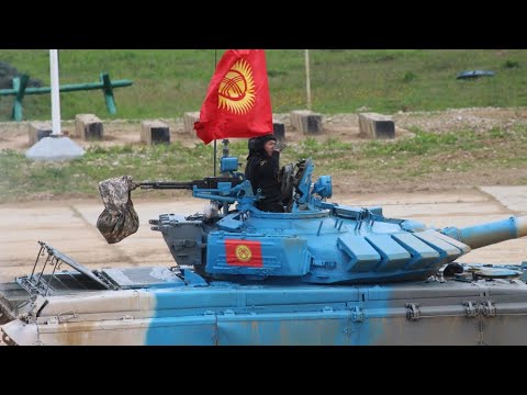 Видео: Танковый Биатлон-2022. Первый заезд наших танкистов.