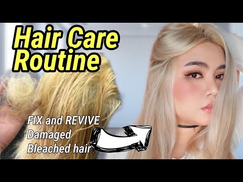 reviving my damaged bleached hair hair care routine philippines polin polin