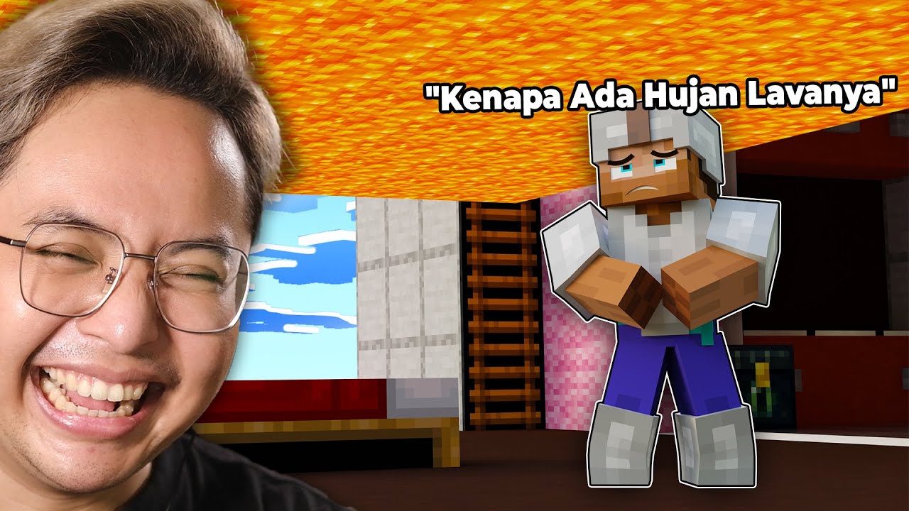 Aku Hujanin Lava ke Player Bedwars di Server Bedwars Minecraft Ini!