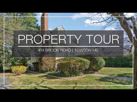 414 Brook Road, Towson, MD home video tour
