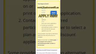 APPLY NOW #freeinternet #ACP #MEDICAID #EBT  #WIC #SNAP #PELLGRANT #FIBER #SSI #VETERAN  #shorts