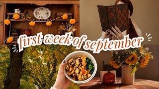 HELLO SEPTEMBER 🍂 | fall TBR, decorating & cozy recipes | Fall Diaries Pt. 1
