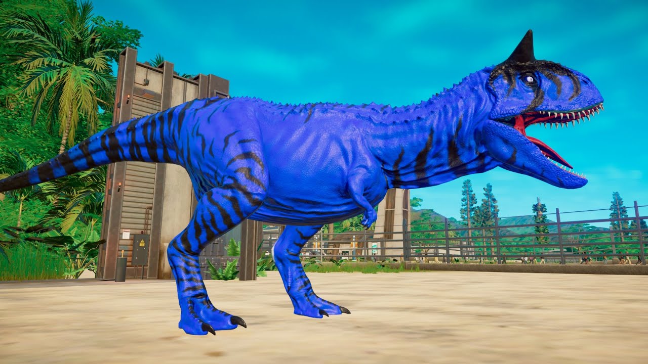 T-Rex Azul  Jurassic World Evolution 🌎 Jogo de Dinossauro 