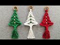 DIY 🎄 ARBOLITOS 🎄 de NAVIDAD en MACRAME (paso a paso) | DIY Macrame Christmas Tree Ornament