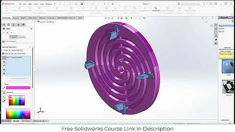 Spiral Chuck Mechanism in Solidworks