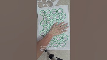 Mẫu tem cá mắm cơm tròn 6cm #intemnhan #inanhung #shorts