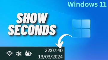 How to Show Seconds on Taskbar Clock in Windows 11