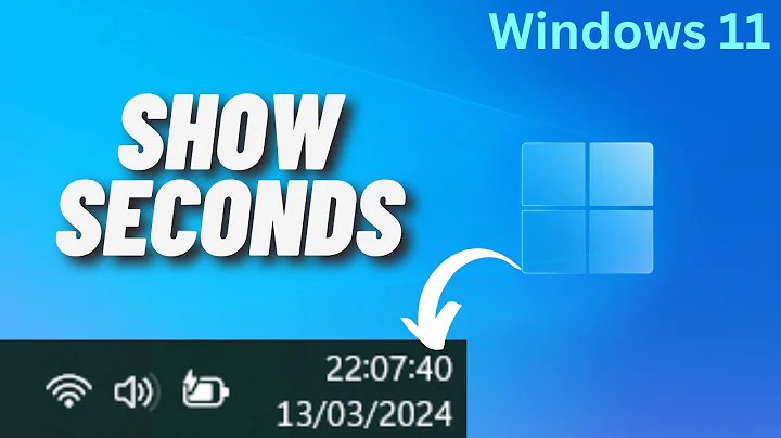 How to Show Seconds on Taskbar Clock in Windows 11