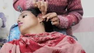 Ear massage and chin massage / facial massage step #asmrmassage #shapingmassage @priyadeephome